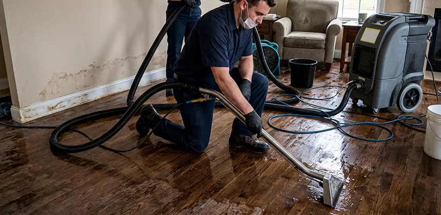 Hardwood Floor Water Extraction in Goodyear